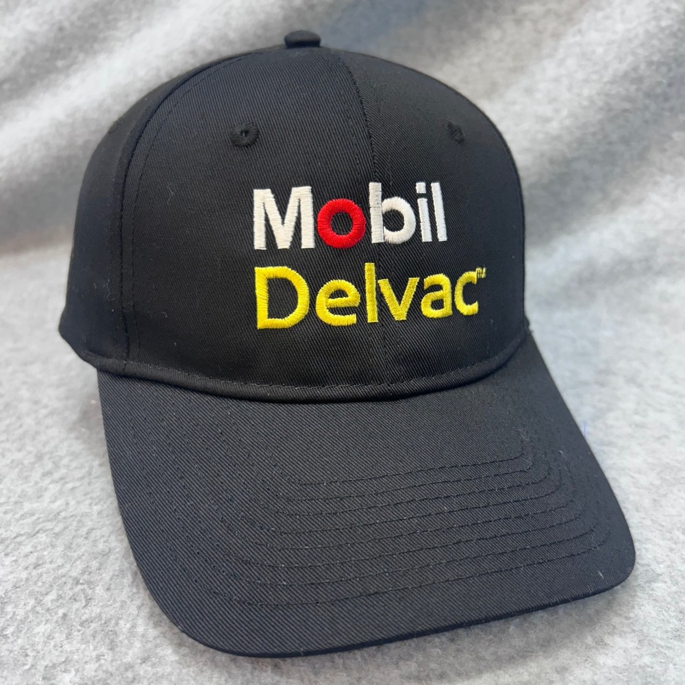 Mobil Delvac Logo Mens Black ITC Hat Snapback Adjustable OSFM